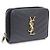 Saint Laurent Cartera Compacta con Cremallera Monogram Negro - vista 2