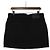 Fendi Minigonna in denim con logo FF nero - vista 4