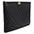 Chanel Clutch Large Black Caviar Boy Nero  - vista 4