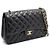 Chanel Borsa a tracolla con catena dorata Nero - vista 3