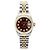 Rolex Reloj Lady Datejust Esfera Cocoa Engaste de Diez Diamantes Castaño