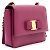 Salvatore Ferragamo Mini borsa a tracolla con patta e catena - vista 3
