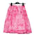 Dior Falda acampanada de sarga de algodón rosa
