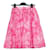 Dior Falda acampanada de sarga de algodón rosa - vista 4