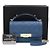 Chanel Pequena bolsa de alça Label Click em couro de bezerro azul-marinho com corrente dourada e transversal