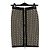 Balmain Gonna a matita in misto lana con monogramma e zip dorata Multicolore