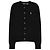 Ralph Lauren Strickjacke für Damen mit Pony-Logo-Stickerei, Schwarz