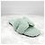 Hermès Sandalo Ciabatta Oran in Shearling Mint Verde - vista 5