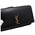 Saint Laurent Custodia per telefono con tracolla in pelle Monogram con catena dorata e borsa a tracolla - vista 9