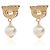 Salvatore Ferragamo Orecchini Pearl Crystal Gancini Multicolore - vista 3