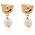 Salvatore Ferragamo Orecchini Pearl Crystal Gancini Multicolore - vista 4