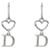 Dior Orecchini Heart Cubic Silver Argento  - vista 1