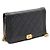 Boy Chanel WOC in Black Caviar mit goldener Gliederkette als Crossbody und Schultertasche Schwarz - Ansicht 3