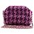 Chanel Mini bolsa de ombro meia lua em tweed roxo com corrente dourada - vista 4