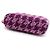 Chanel Mini bolsa de ombro meia lua em tweed roxo com corrente dourada - vista 6