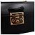 Bamboo Gucci Piccola borsa tote in pelle nera con manico in bambù e tracolla a catena dorata a tracolla Nero - vista 12