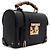 Bamboo Gucci Piccola borsa tote in pelle nera con manico in bambù e tracolla a catena dorata a tracolla Nero - vista 4
