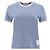 Thom Browne Ringer Jersey T-Shirt mit RWB-Besatz an der Seite