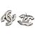 Chanel Brincos CC Silver White - vista 4