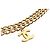 Chanel Gold CC Drop Double Chain Belt Golden - view 3
