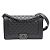 Chanel Borsa Caviar Boy Medium Nera Catena Argentata Borsa a Spalla a Tracolla Nero - vista 11