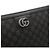 Gucci Portafoglio Clutch GG Grigio Marrone - vista 10