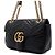 Gucci Borsa a tracolla nera in matelassé chevron con catena dorata AABZC Nero - vista 2