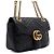 Gucci Borsa a tracolla nera in matelassé chevron con catena dorata AABZC Nero - vista 3