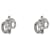 Dior Pendientes Cubic CD Silver Plata  - vista 1