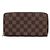 Louis Vuitton Zippy Long Wallet aus Damier Ebene Canvas Schwarz