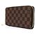 Louis Vuitton Zippy Long Wallet aus Damier Ebene Canvas Schwarz - Ansicht 2