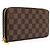Louis Vuitton Zippy Long Wallet aus Damier Ebene Canvas Schwarz - Ansicht 3