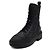 Fendi Botas de combate Domino en cuero jacquard FF negro para mujer - vista 2