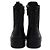 Fendi Botas de combate Domino en cuero jacquard FF negro para mujer - vista 8