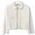 Chanel CC Logo Button Jacket White