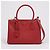 Prada Galleria Medium Saffiano Leder Tote Bag Rot - Ansicht 2