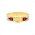 Hermès Bracelet jonc imprimé Cerniere PM Gold Metal pour femme