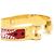 Hermès Bracelet jonc imprimé Cerniere PM Gold Metal pour femme - view 3