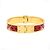 Hermès Bracelet jonc imprimé Cerniere PM Gold Metal pour femme - view 5