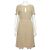 Valentino Vestido de seda beige para mujer