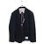 Thom Browne Blazer in cotone a righe Nero