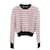 Chanel Rosa gestreifter Strickpullover Pink  - Ansicht 1