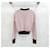 Chanel Rosa gestreifter Strickpullover Pink  - Ansicht 2