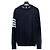 Thom Browne Klassischer Rundhals-Pullover aus Merinowolle-Strick Blau - Ansicht 4