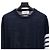 Thom Browne Klassischer Rundhals-Pullover aus Merinowolle-Strick Blau - Ansicht 5