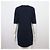 Chanel Abito in lana blu navy a girocollo e maniche corte con patch logo - vista 4