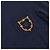 Chanel Abito in lana blu navy a girocollo e maniche corte con patch logo - vista 6