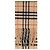 Burberry Sciarpa Slim Check in cashmere Sand Marrone