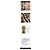 Burberry Sciarpa Slim Check in cashmere Sand Marrone - vista 3