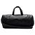 Saint Laurent Borsa da viaggio duffle in pelle di agnello nera da uomo Nero